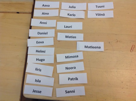 Aakkostaminenkin voi olla peli!