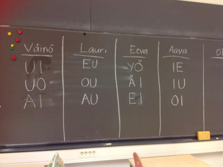 Jokainen sai omat difgtongit...